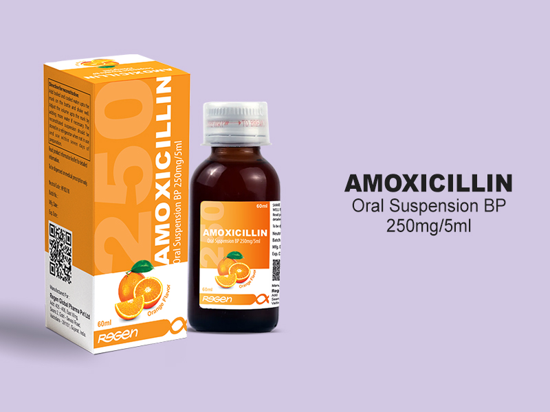 New Launch: Amoxicillin 250mg/5ml Oral Suspension