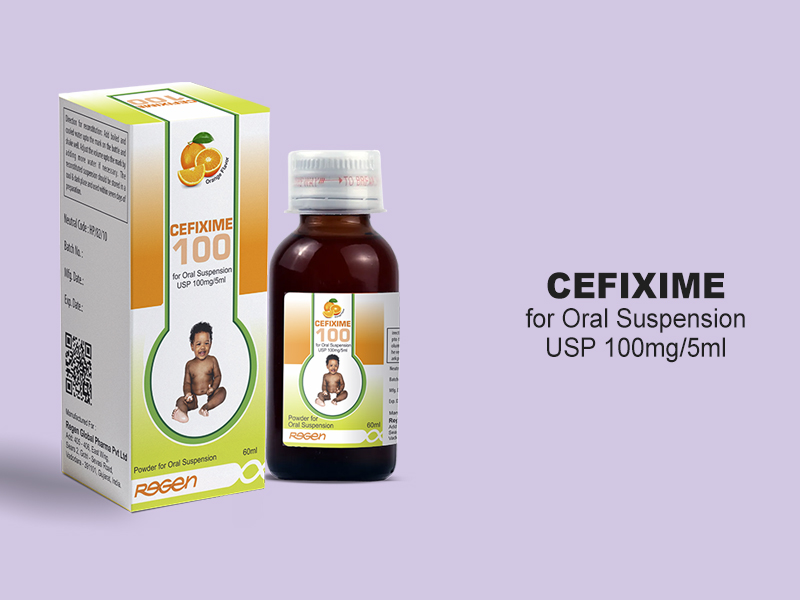 New Launch: Cefixime for Oral Suspension USP 100mg/5ml
